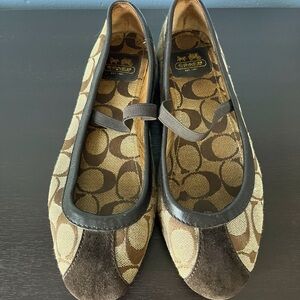 Coach Signature Judey Mary Jane Flats